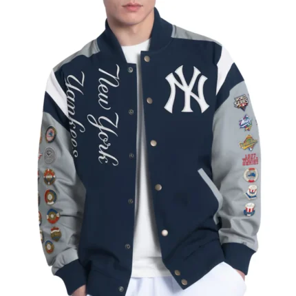 NY Yankees Strong Safety Commemorative Navy Jacket1