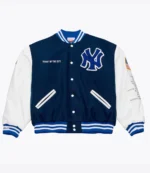 Yankees Jay-Z The Blueprint x Mitchell & Ness Full-Snap Varsity Jacket1