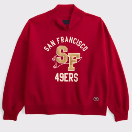 Abercrombie 49ers Fleece Funnel-Neck Sweatshirt 1