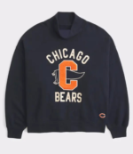 Abercrombie Bears Classic Navy Funnel-Neck Sweatshirt 1