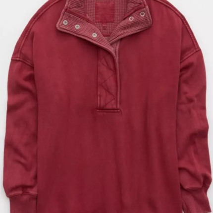 Aerie Quarter-Snap Casual Pullover 1