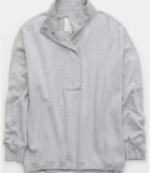 Aerie Relaxed Quarter-Snap Pullover 5