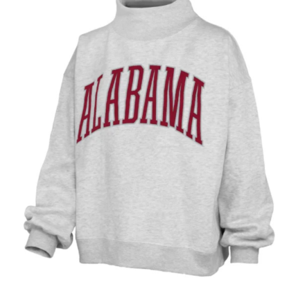 Alabama Mock Neck Crew Sweatshirt 1