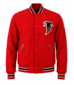Atlanta Falcons 1967 Red Varsity Jacket 1