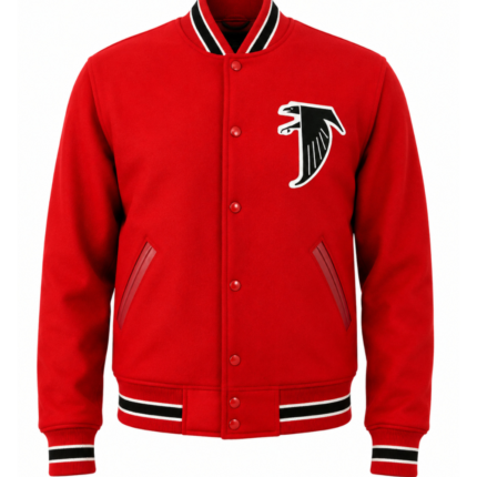 Atlanta Falcons 1967 Red Varsity Jacket 1
