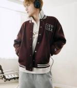 BTS V x Champion Letterman Jacket 1