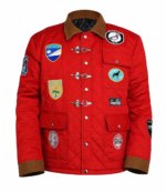 Brandi Carlile 2026 NYC Red Quilted Jacket 1