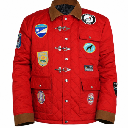 Brandi Carlile 2026 NYC Red Quilted Jacket 1
