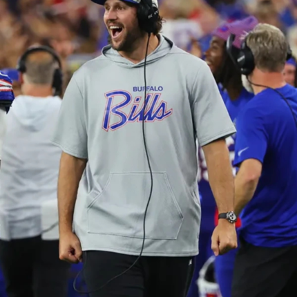 Buffalo Bills Josh Allen Nike Grey Hooded T-Shirt 1