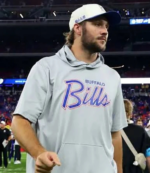 Buffalo Bills Josh Allen Nike Grey Hooded T-Shirt 2