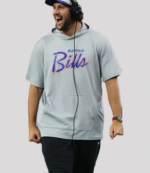 Buffalo Bills Josh Allen Nike Grey Hooded T-Shirt 3