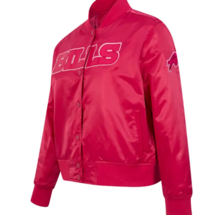 Buffalo Bills NFL Triple Pink Satin Jacket 4