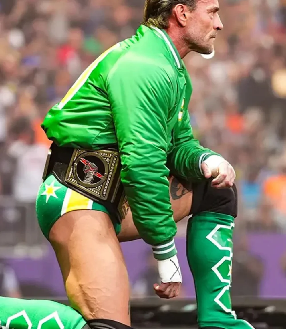 CM Punk Minnesota North Stars Jacket1 CM Punk Minnesota North Stars Jacket1