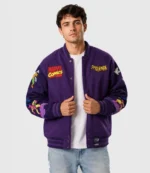 Cakeworthy Spider Man 90’s Varsity Jacket1