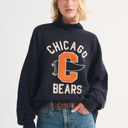 Chicago Bears Abercrombie Fan Funnel-Neck Top 2