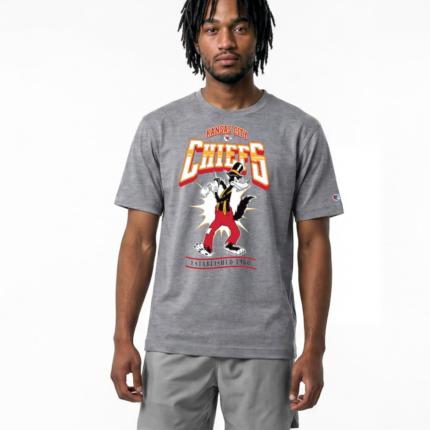 Chiefs x Disney Big Bad Wolf Gray T-Shirt 1