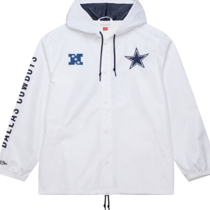 Cowboys Mitchell & Ness Classic Full-Snap Hoodie Jacket 1