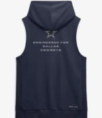Dallas Cowboys Nike Navy Hooded Sleeveless Top 2