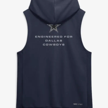 Dallas Cowboys Nike Navy Hooded Sleeveless Top 2