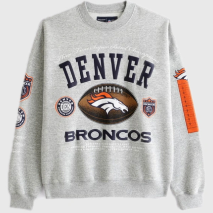 Denver Broncos Abercrombie 2026 Crew Sweatshirt 1