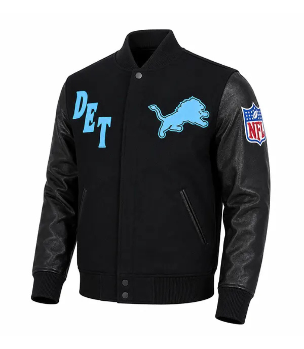 Detroit Lions Team Pride Varsity Jacket 1 Detroit Lions Team Pride Varsity Jacket 1