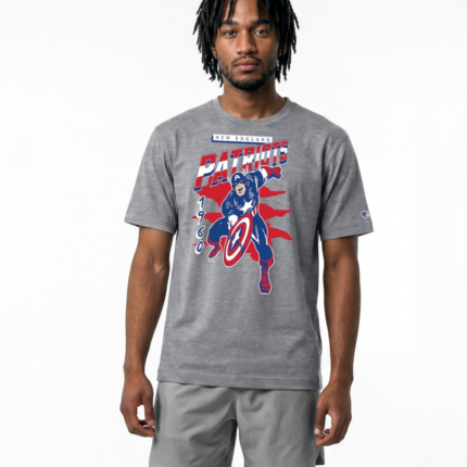 Disney x Champion Patriots Gray Tee 1