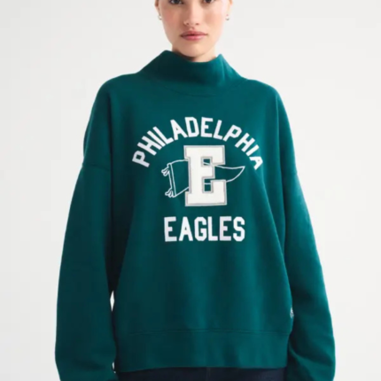 Eagles x Abercrombie Casual Funnel-Neck Pullover 2