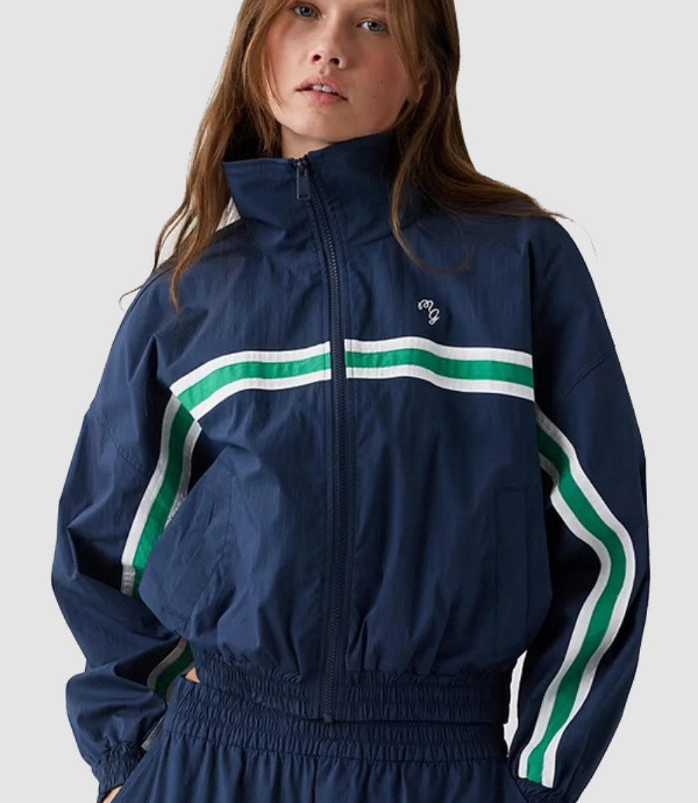 Gap x Malbon Full-Zip Poplin Windbreaker 1 Gap x Malbon Full-Zip Poplin Windbreaker 1