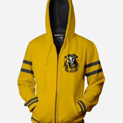 Harry Potter Hufflepuff Hogwarts Full-Zip Hoodie 1