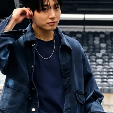 Jungkook Arirang Style Blue Outerwear Jacket 1