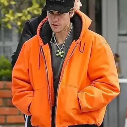Justin Bieber Hooded Outerwear Jacket 2