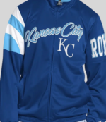 Kansas City Royals Vintage Blue Track Jacket 1