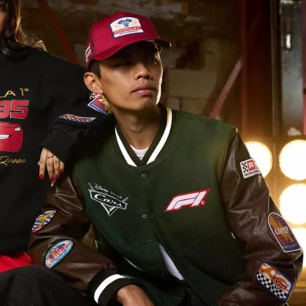 Lightning McQueen F1 Team-Style Varsity Jacket 1