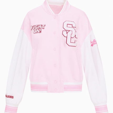 LoveShackFancy x Fanatics Southern California Letterman Jacket 1