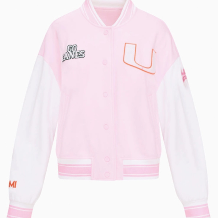 Miami x LoveShackFancy Collegiate Varsity Jacket