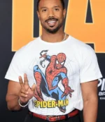Michael B Jordan Spider-Man Premiere T-Shirt1