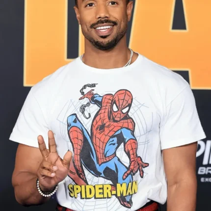 Michael B Jordan Spider-Man Premiere T-Shirt1