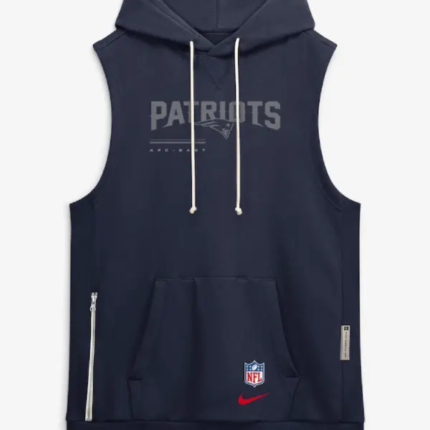 Nike Patriots Sideline Sleeveless Pullover Hoodie 1