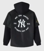 OVO x MLB Black Button-Up Jersey Hoodie 2