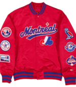 OVO x New Era Montreal Expos Red Satin Jacket 1