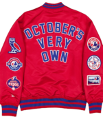 OVO x New Era Montreal Expos Red Satin Jacket 2