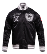 Oakland Raiders Classic Ribbed Bomber 1