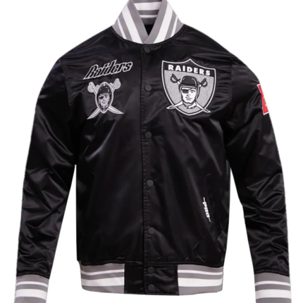 Oakland Raiders Classic Ribbed Bomber 1