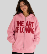 Olivia Dean Pink The Art of Loving Hoodie 1