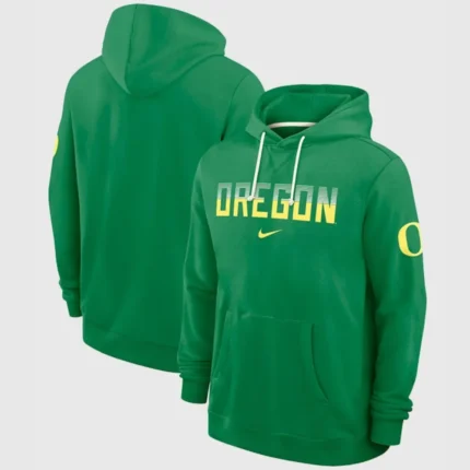 Oregon Ducks 2026 Nike Green Sideline Hoodie1