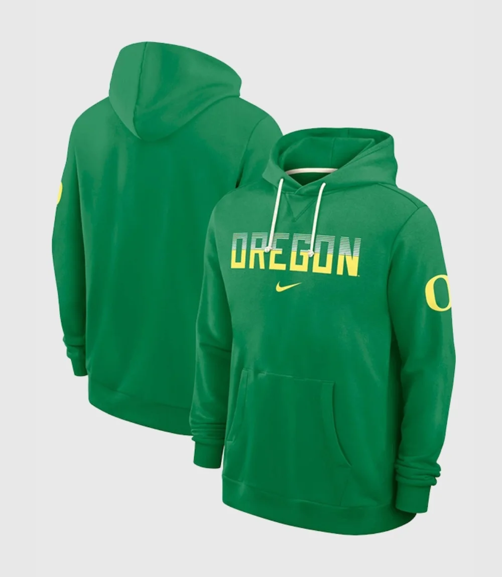 Oregon Ducks 2026 Nike Green Sideline Hoodie1 Oregon Ducks 2026 Nike Green Sideline Hoodie1