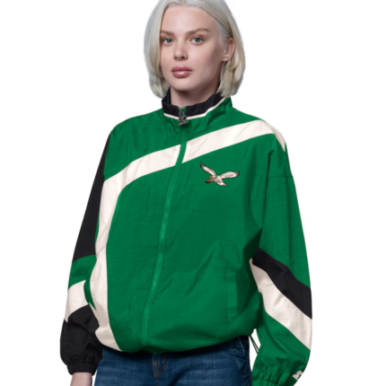 Philadelphia Eagles Vintage 1st Quarter Zip-Up Jacket 1