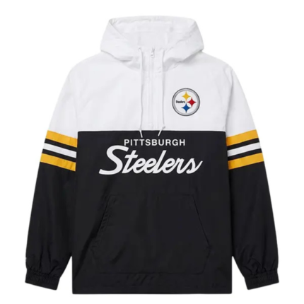 Pittsburgh Steelers NFL Head Coach Sideline Full-Zip Windbreaker Jacket 1