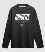 Raiders 2026 Sideline Long Sleeve Hoodie Tee 1