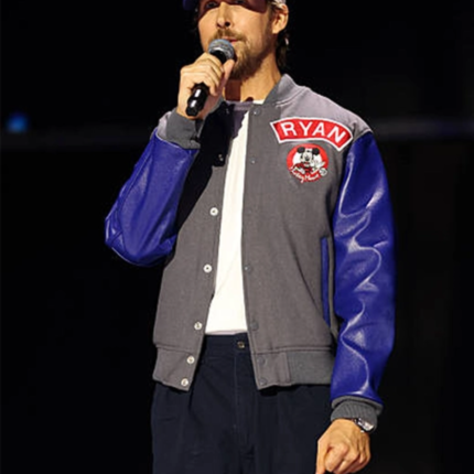 Ryan Gosling Mickey Mouse D23 Varsity Jacket 1